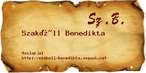 Szakáll Benedikta névjegykártya